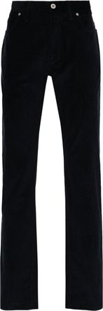 Brioni Meribel trousers - men - Spandex/Elastane/Polyester/Cotton/Cotton/Calf Leather - 36 - Blue