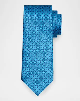 Stefano Ricci Men & apos;s Geometric Silk Tie