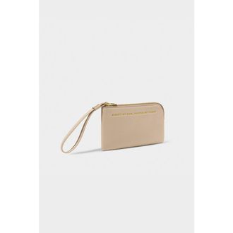 Katie Loxton Positivity Pouch Always My Mom Forever My Friend in Taupe at Nordstrom