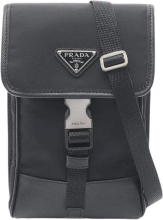 Prada Pre-owned Cross Body Bags, female, Black, Size: ONE SIZE Pre-owned Vintage Crossbody Bag