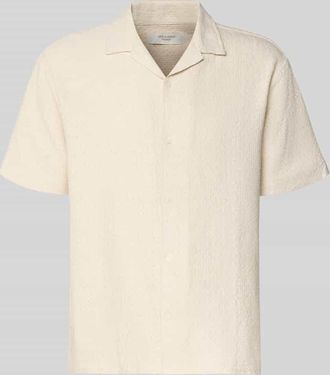 Jack & Jones Jack & Jones Regular Fit Freizeithemd im Allover-Look Modell MONTAUK in Offwhite, Gr&ouml;&szlig;e XXL