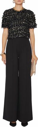 Ulla Johnson Carmella Short Sleeve Blouse In Cosmos