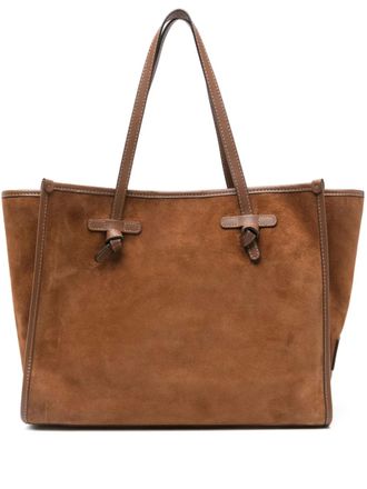 Gianni Chiarini suede tote bag - women - Calf Leather - OS - Brown
