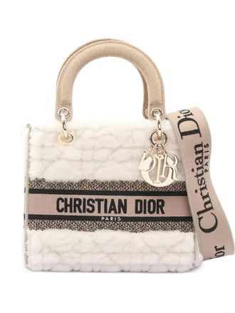 Dior 2010s medium Lady D-Lite handtas - Wit