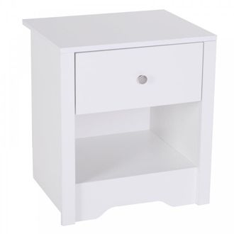 HOMCOM 53Wx42.5Dx59H cm Bedside Table-White | | TJ Hughes White