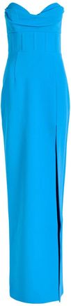 Rebecca Vallance Skylar Strapless Crepe Gown - Bright Blue - 12 (UK12 / M)