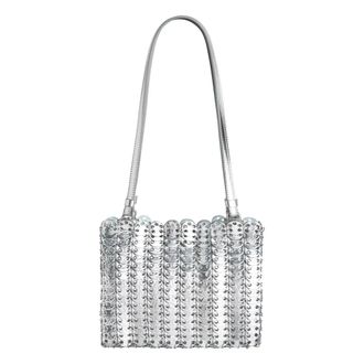 Paco Rabanne Zilveren leren tas - Dames - Schoudertassen - Grijs - ONE Size - Leer - Tassen