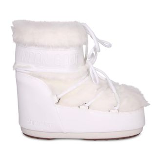 Moon Boot Moon Boot, Snow Boots, female, White, Size: 9 US Icon Low Nylon Boots