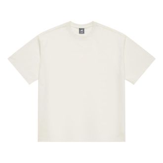 New Balance Linear Heritage Brushed Back Jersey Oversized T-Shirt Asia Sizing White AMT42335-CIC