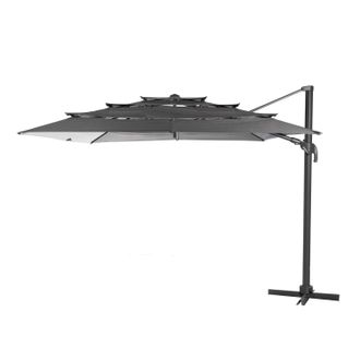 Hesperide Ombrellone 400x300 cm Elea grigio