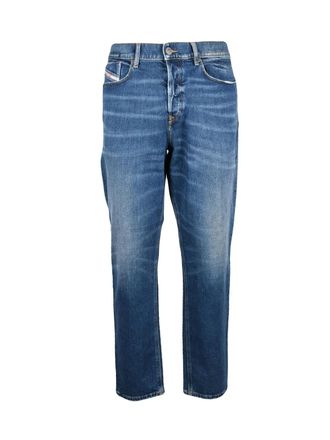 Diesel Blue Cotton-Blend D-Fining Jeans