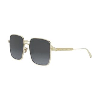 Dior DIORCANNAGES1UB0A1 Square Full Rim Sunglasses - Gold