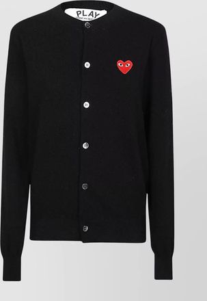 Comme Des Gar&ccedil;ons knit crew neck wool cardigan