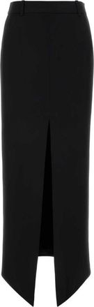 Tom Ford Crepe Envers Satin Tailored Skirt - Dames - Maxi Rokken - Zwart - XS - Leer - Rokken
