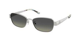 Tory Burch TY6119 327411 Womens Sunglasses Silver Size 55