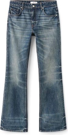 Mango Flare Leg Jeans in Dark Vintage Blue at Nordstrom Rack, Size 2