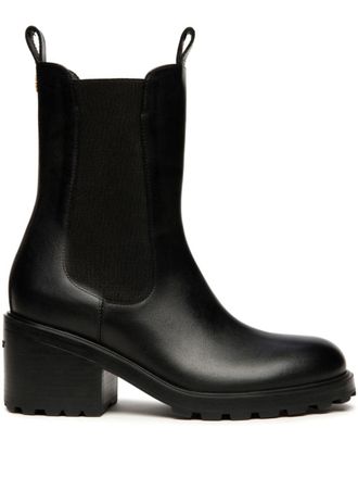 Bally logo-plaque Chelsea boots - Black
