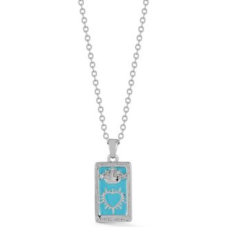 Sphera Milano Tag Necklace in Silver at Nordstrom Rack