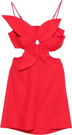 Farm Rio Red Flower Mini Dress