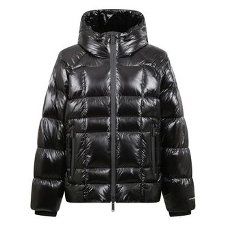 Dsquared2 Zwarte Technische Stof Hoodie Jas - Heren - Winterjassen - Zwart - L - Jassen