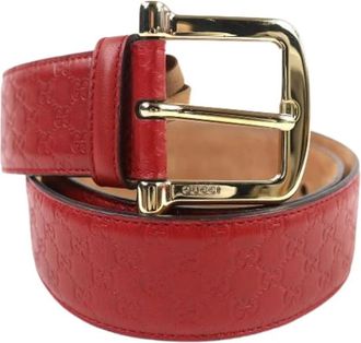 Gucci Pre-owned Belts, male, Red, Size: ONE SIZE Pre-owned Vintage Belt