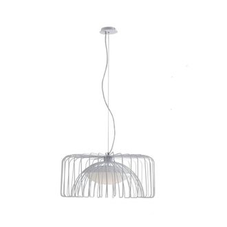 Netlighting COUGAR LED Wire Frame Pendant Ceiling Light White 1920lm 4000K 50x26cm | Size: 50x26 cm