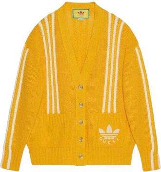 Gucci x Adidas Yellow Knit Cardigan Size XS
