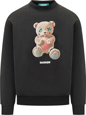 Barrow Felpa con stampa Teddy - Nero