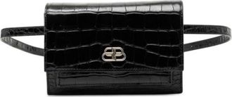 Balenciaga Pre-owned Belt Bags, female, Black, Size: ONE SIZE Pre-owned Sharp XS Leather 2way Shoulder Bag