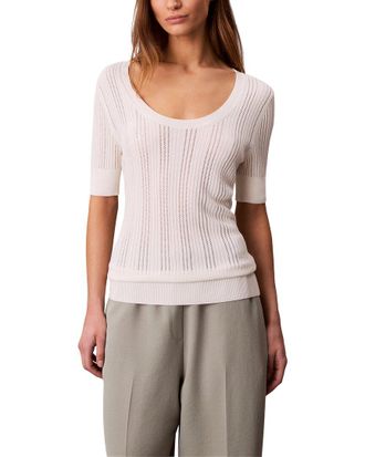 Calvin Klein Fine Gauge Pointelle Top