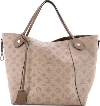 Louis Vuitton Hina Handbag Mahina Leather MM shoulder bag - Beige