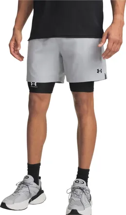 Under Armour Vanish Woven 2.0 6 Shorts Asia Sizing Mod Gray Black 6009865-011