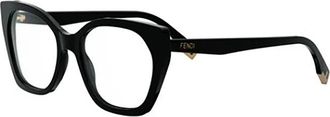 Fendi Way Eyeglasses - unisex - Brillen - Zwart - 53 MM - Accessoires