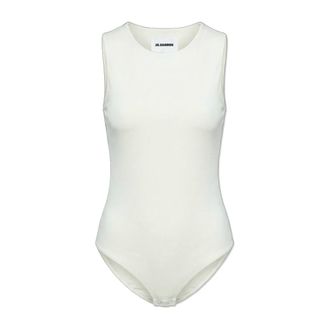 Jil Sander Body, female, Beige, Size: XS Fluid Viscose Bodysuit