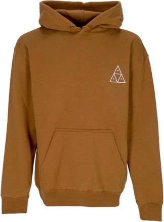 HUF Huf, Hoodies & sweatvesten, Heren, Bruin, L, Katoen, Driehoek Logo Hoodie Set