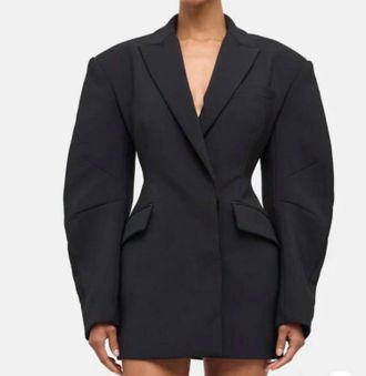 Ronny Kobo Jo Jacket Dress In Black