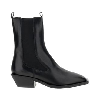 Aeyde Cowboy Boots, female, Black, Size: 10 US Cowboy Ankle Boot