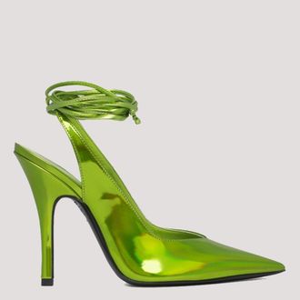 The Attico Lime Green Venus Pumps