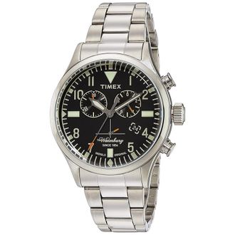 Timex Waterbury Quartz Black Dial Mens Watch TW2R24900
