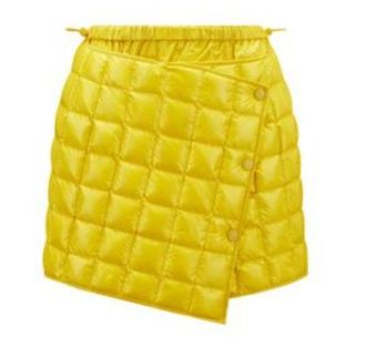 Moncler Yellow Puffer Skirt Size S