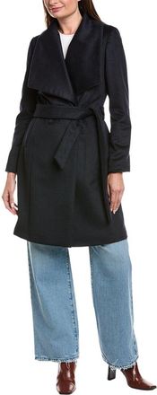 Cole Haan Wool-Blend Wrap Coat