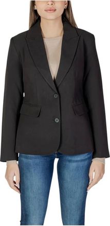 Only Only, Dames, Jassen, Zwart, Maat: XS Viscose