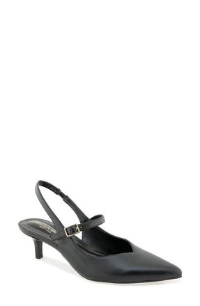 Christian Siriano Daray Slingback Pump in Black Pu at Nordstrom, Size 6.5