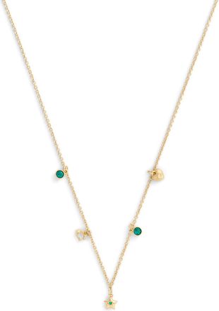 Coach Star Charm Necklace - Green - One Size