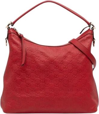 Gucci Pre-owned Shoulder Bags, female, Red, Size: ONE SIZE Pre-owned The Miss GG Shoulder Bag