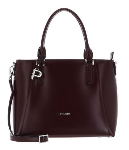 Picard sac shopper sac à main Black Tie Shopper Vino bordeaux dès