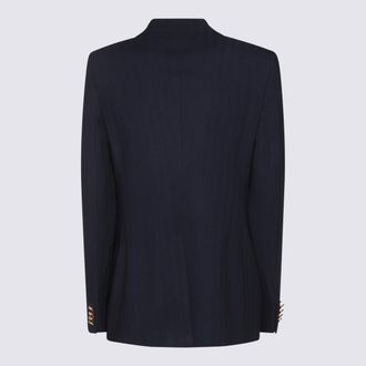 Tagliatore Single-Breasted Wool Blazer - Navy