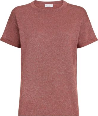 Brunello Cucinelli T-shirt girocollo - Rosso