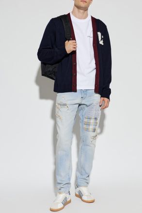 Dsquared2 T-shirt With Colorful Print, Mens, White