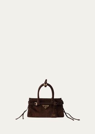Prada Bonnie Suede Shoulder Bag